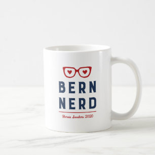Funny Bernie Sanders 2020   Bern Nerd Coffee Mug