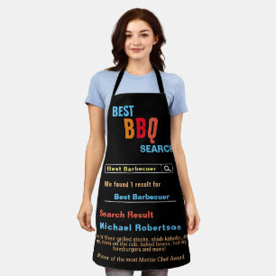 Funny Best BBQ Search All-Over Print Apron