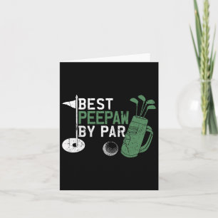 Funny Best Bunnyaw By Par Father's Day Golf Lover  Card
