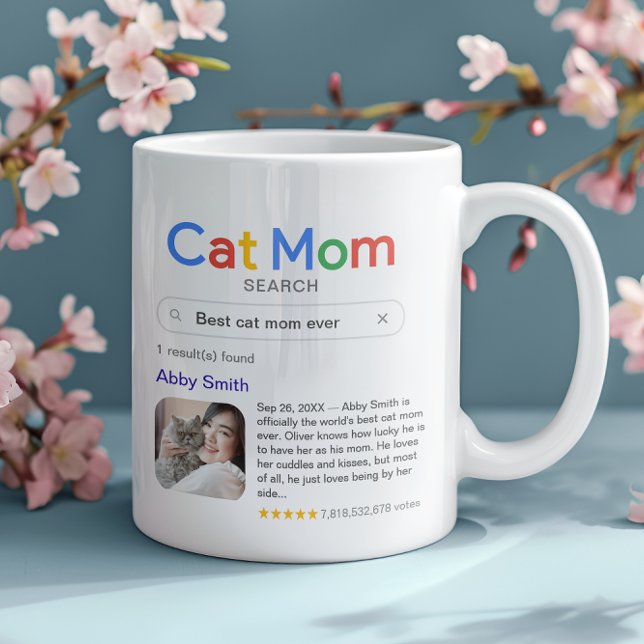 Funny Best Cat Mum Ever Search Result With Photo Coffee Mug (Creator Uploaded)