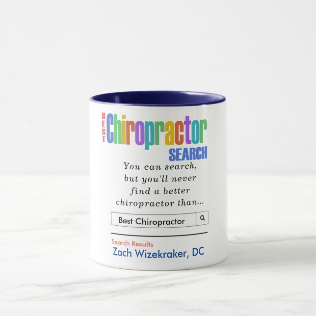 Funny Best Chiropractor Mug (Center)