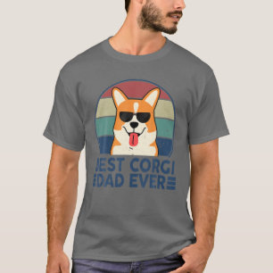 Funny Best Corgi Dad Ever For Welsh Corgi Dog Love T-Shirt