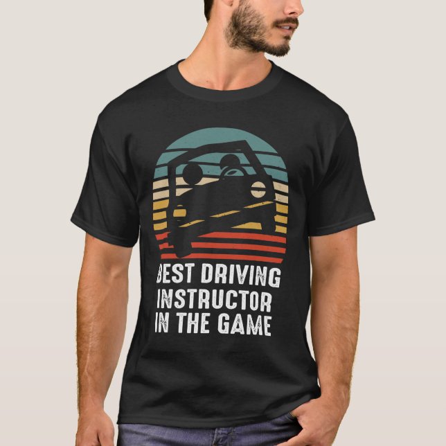 Funny Best Driving Instructor Student Driver Permi T-Shirt (Front)