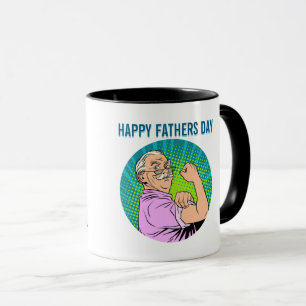 Funny Best Fishing Grandpa Cartoon Character Gift Mug