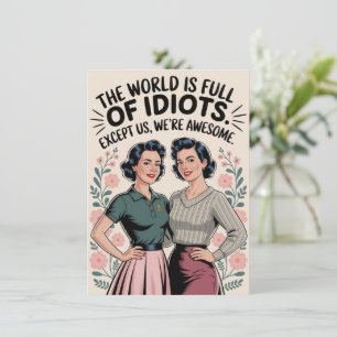 Funny Best Friend Caring Humour Women Birthday  Card