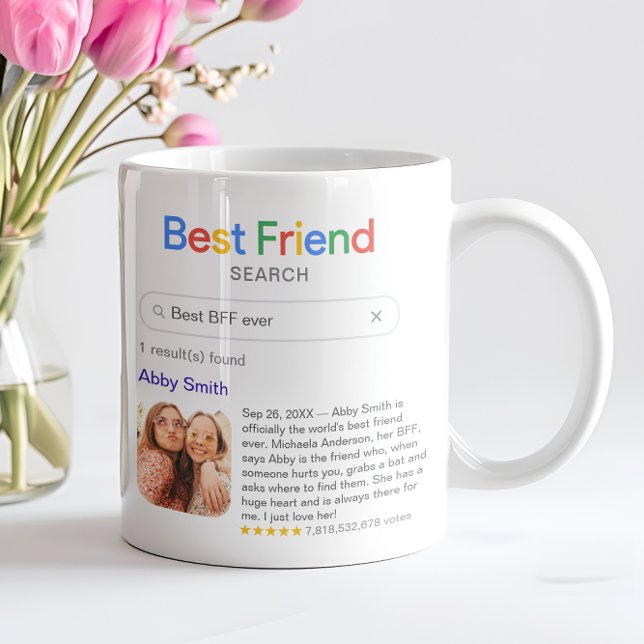 Funny Best Friend Ever Search Result With Photo Coffee Mug (Creator Uploaded)
