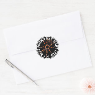 Funny Best Friend Tarantula Classic Round Sticker