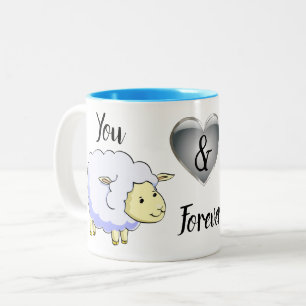 Funny Best Friends Inspirational and Motivational Two-Tone Coffee Mug