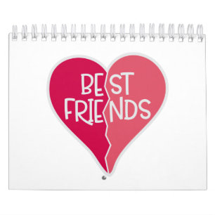 Funny Best Friends Matching Best Friend Calendar