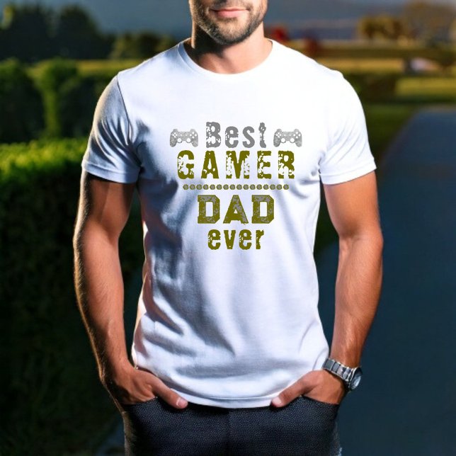 Funny Best Gamer Dad Ever Father T-Shirt (Creator Uploaded)