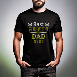 Funny Best Gamer Dad Ever Father Tri-Blend Shirt
