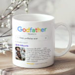 Funny Best Godfather Ever Search Result With Photo Coffee Mug<br><div class="desc">Funny mug for godfathers with a 'Godfather search' logo and a single search result for "Best godfather ever' (or any other text),  and featuring your godfather's  name,  a photo,  a personal message,  and a 5-star rating.</div>