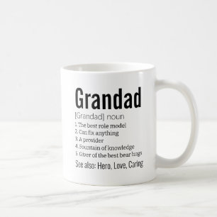 Funny Best Grandad Definition Gift for Grandfather Coffee Mug