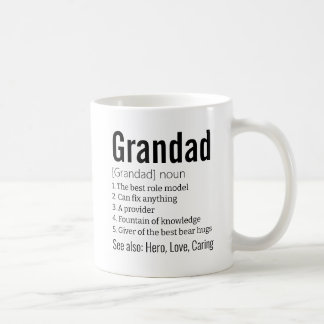 Funny Best Grandad Definition Gift for Grandfather Coffee Mug