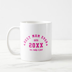 Funny Best Mom Ever Varsity Photo Coffee Mug