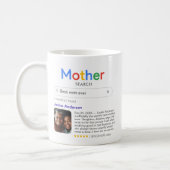 Funny Best Mother Ever Search Results With Photo Coffee Mug (Left)