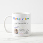 Funny Best Mother-In-Law Ever Search & Photo Coffee Mug<br><div class="desc">Funny mug for your mother-in-law with a 'Mother-in-Law search' logo and a single search result for "Best mother-in-law ever',  featuring your mother-in-law's name,  a photo,  your personal message and a 5-star rating.</div>