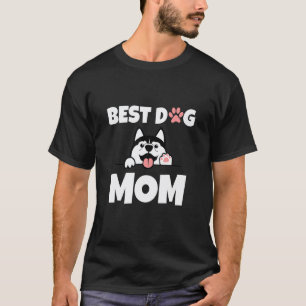 Funny Best Mum Dog Husky T-Shirt
