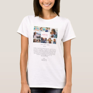 Funny Best Mum Ever Mother's Day 10 Photos collage T-Shirt
