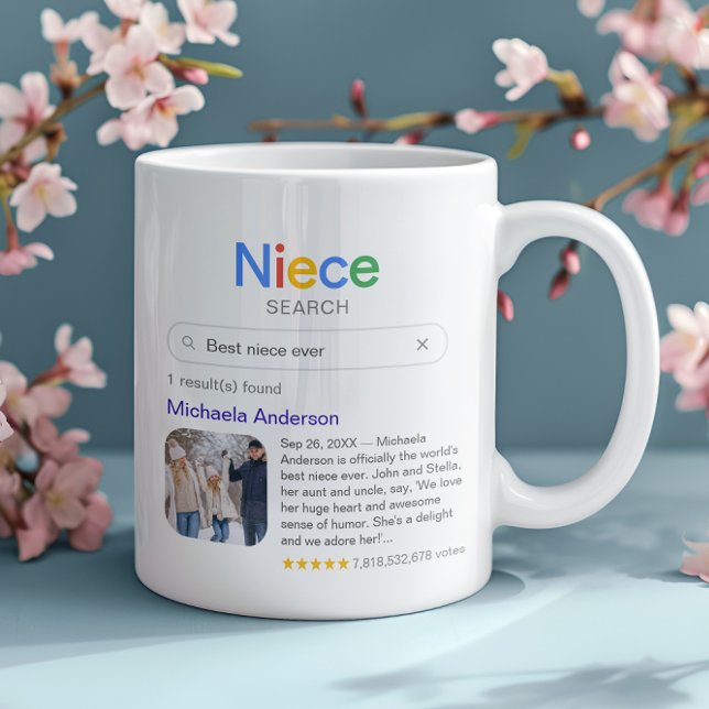 Funny Best Niece Ever Search Result With Photo Coffee Mug (Creator Uploaded)