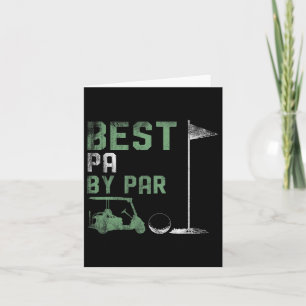 Funny Best Pa By Par Father's Day Golf  Card