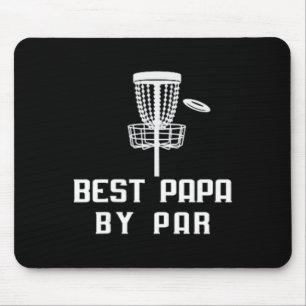 Funny Best Papa By Par Disc Golf Father's Day Gran Mouse Mat