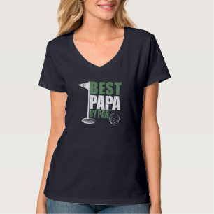 Funny Best Papa By Par Father's Day Golf Dad Grand T-Shirt