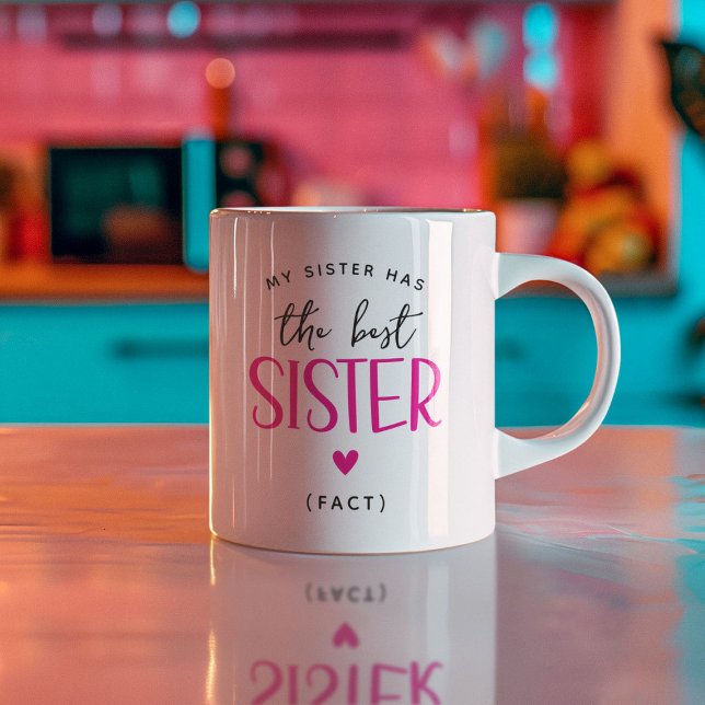 Funny 'Best Sister' Gift Coffee Mug (Creator Uploaded)