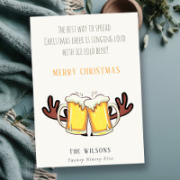 Funny Best Way To Spread Christmas Cheer Rein Beer
