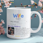 Funny Best Wife Ever Search Results With Photo Coffee Mug<br><div class="desc">This beautiful and creative gift mug is the perfect way to celebrate the best wife ever. Styled as a search engine result, it humorously confirms your wife as the world's best, complete with your personal message and a custom photo for a heartfelt touch. The vibrant, modern design adds a fun...</div>