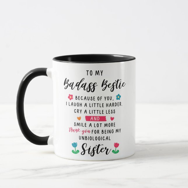 Funny Bestie Best Friend Sister Friendship Mug (Left)
