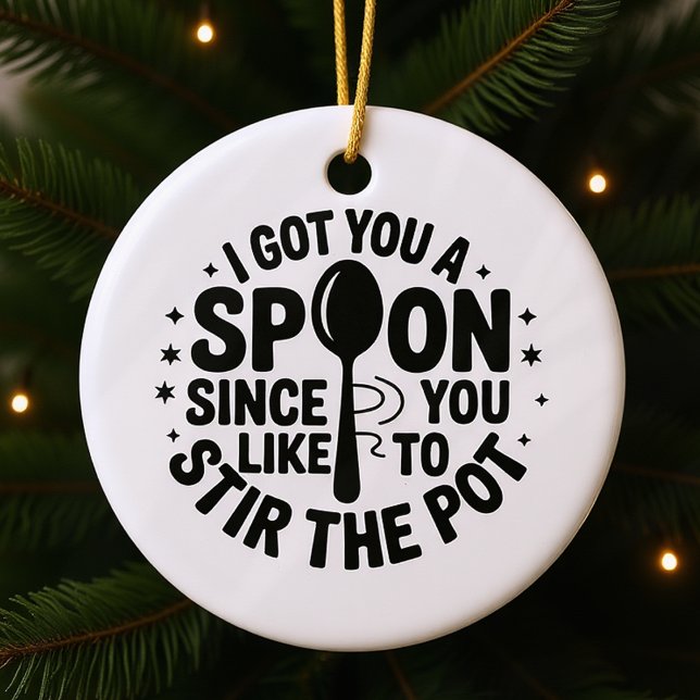 Funny Bestie Sarcastic Gift Ceramic Tree Decoration (Creator Uploaded)