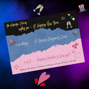 Funny Better Late than Never Holiday Card