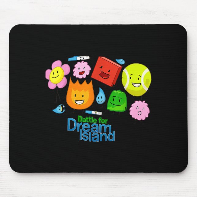 Funny Bfdi-battle For Dream-island Kids Graphic Bo Mouse Mat (Front)