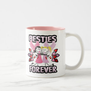 Funny BFF Best Friends Forever Two-Tone Coffee Mug