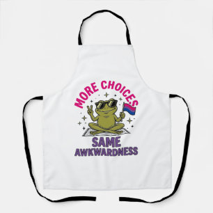 Funny Bi Frog Pride Shirt Design_1 Apron