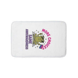 Funny Bi Frog Pride Shirt Design_1 Bath Mat