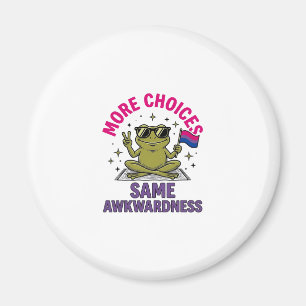 Funny Bi Frog Pride Shirt Design_1 Magnet