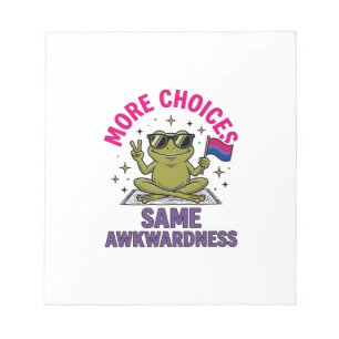 Funny Bi Frog Pride Shirt Design_1 Notepad