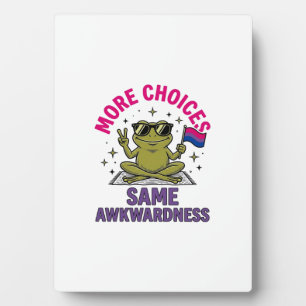 Funny Bi Frog Pride Shirt Design_1 Plaque