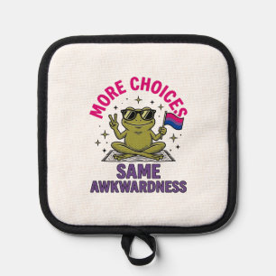 Funny Bi Frog Pride Shirt Design_1 Pot Holder