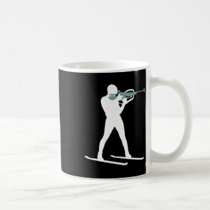Funny Biathlon Biathlete Shooting Skiing Target Sp Coffee Mug