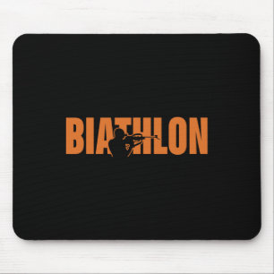 Funny Biathlon Biathlete Shooting Skiing Target Sp Mouse Mat