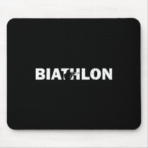 Funny Biathlon Biathlete Shooting Skiing Target Sp Mouse Mat