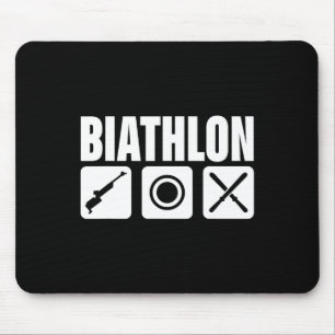 Funny Biathlon Biathlete Target Sports Shooting Sk Mouse Mat