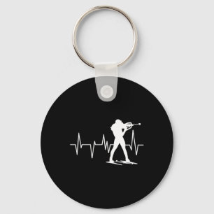 Funny Biathlon Winter Ski Skiing Fun Lovers 3 Key Ring