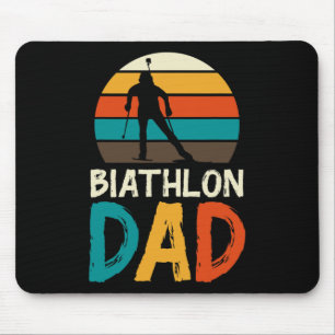 Funny Biathlon Winter Ski Skiing Fun Lovers 4 Mouse Mat