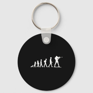 Funny Biathlon Winter Ski Skiing Fun Lovers 7 Key Ring