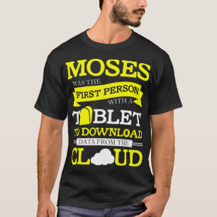 FUNNY BIBLE MOSES TABLET Christian Humour Gift T-Shirt