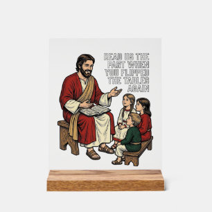 Funny Bible Story Vintage Religious Teacher Shirt Acrylic Sign